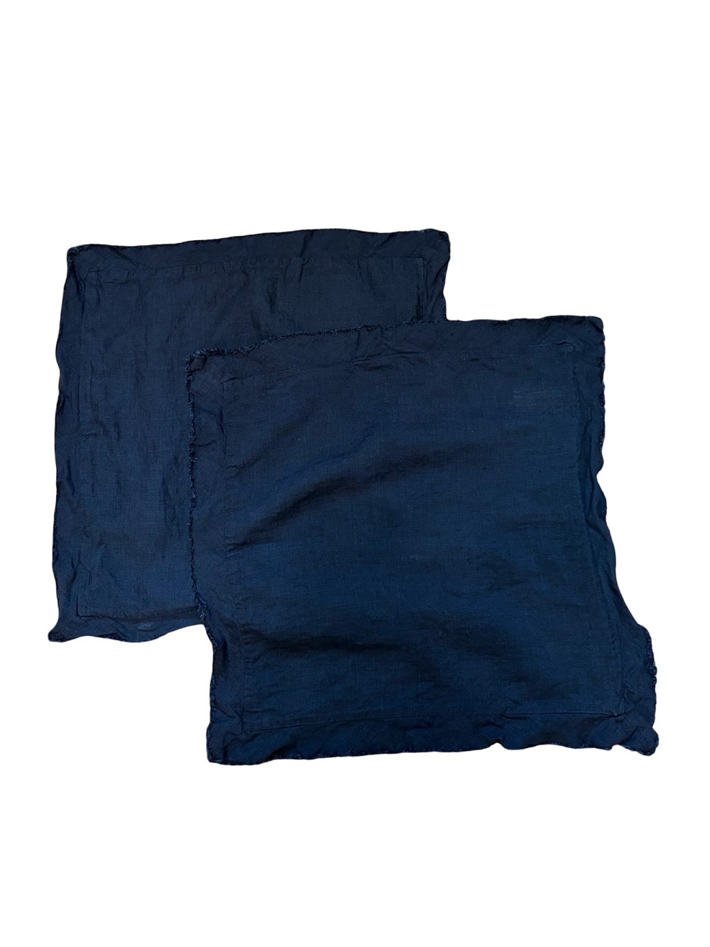 West Elm Set of 2 Matching  100% Linen Pillow Shams 18x18